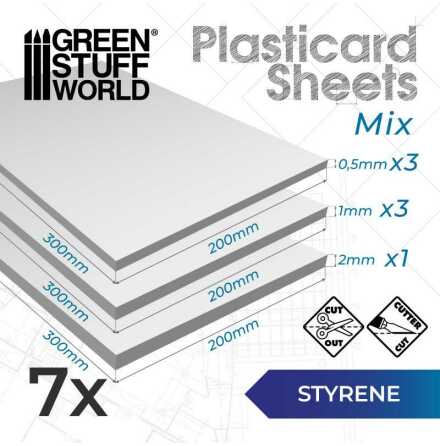 Styrene sheets - Variety pack x7