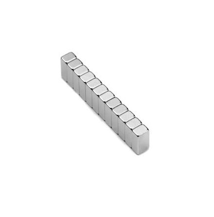 Disc Magnet block 8x4 mm, h�jd 3 mm (5st) Nickelpl�terad 900g styrka