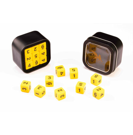 D6 Opaque Series: Yellow - Numbers: Black