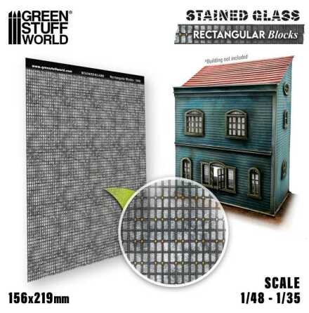 Rectangular Blocks Stained Glass