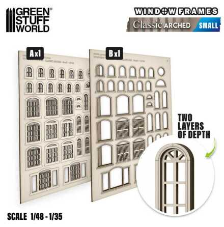 Arched Classic Miniature Windows - Small
