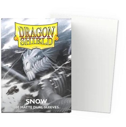 Dragon Shield Matte Dual Sleeves Standard Size: Snow (100)