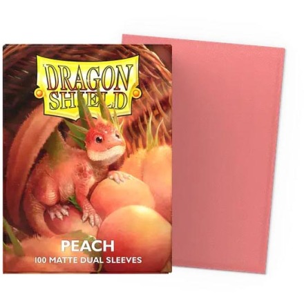 Dragon Shield Matte Dual Sleeves Standard Size: Peach (100)