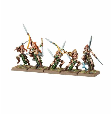 OLD WORLD: WOOD ELF WARDANCER TROUPE COMMAND (metal)