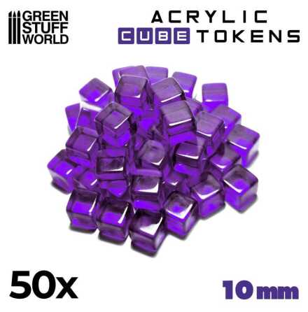 Gaming TOKENs - Purple Cubes 10mm